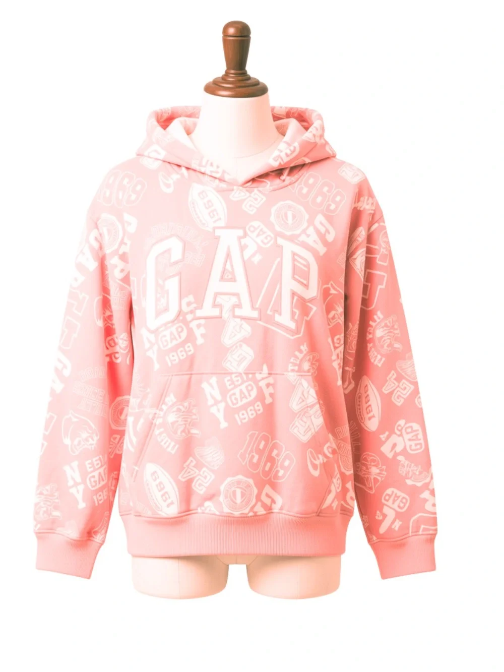 GAP Kids Light Pink Branded Label Hoodie